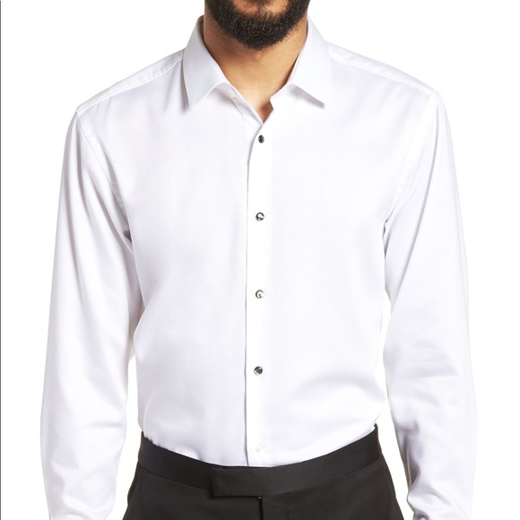hugo boss jasper tuxedo shirt